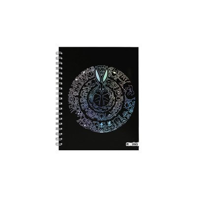 Cuaderno 16x21 cm con espiral tapa dura Looney Tunes I x 80 hojas rayado Mooving