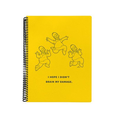 Cuaderno con espiral A4 tapa flexible Simpsons I x 80 hojas rayado Mooving