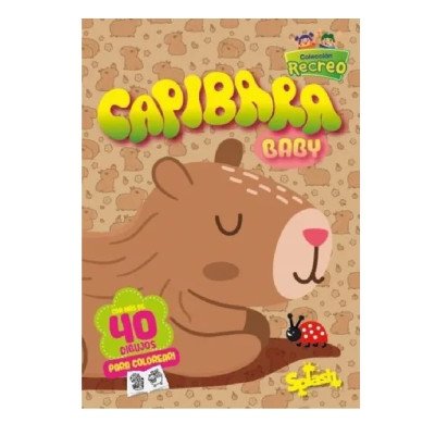 Libro para pintar Capibara Baby Editorial Splash