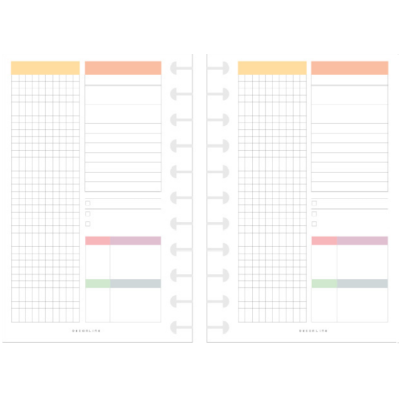 Repuesto prioridades para cuaderno sistema de discos 14x21 cms Do Decorline