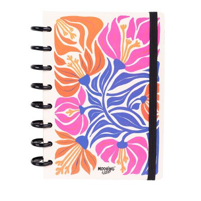 Cuaderno A5 Flower con sistema de discos Mooving Loop