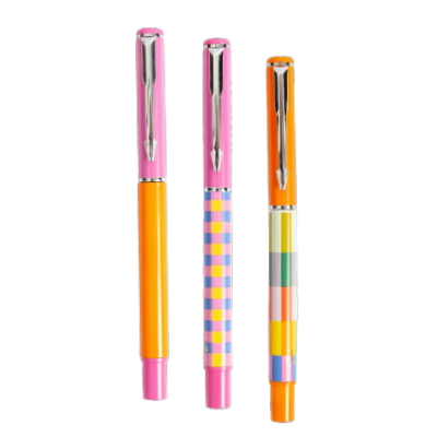 Boligrafo Colorblock con tapa y estuche FW