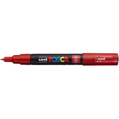 Marcador Fino 0.7 mm Posca Rojo PC-1M punta cónica Uni