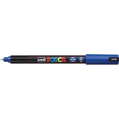 Marcador de Fibra 0.7 mm Posca Azul oscuro PC-1MR punta tipo roller Uni