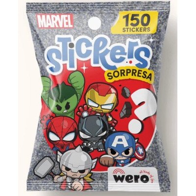 Stickers sorpresa Marvel x150 stickers Wero