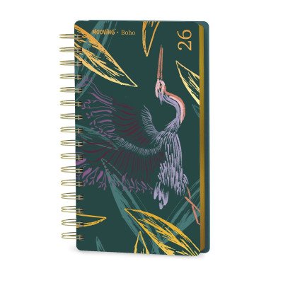 Agenda pocket Boho II espiralada Mooving