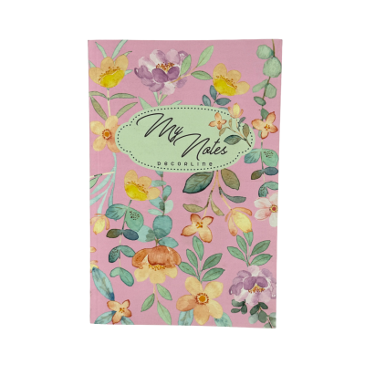 Cuaderno 19x25 cm My notes flower rosa liso Do Decorline