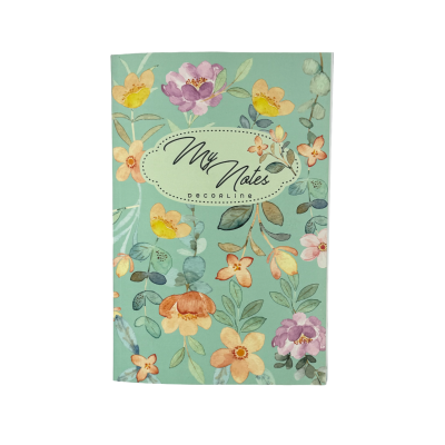 copy of Cuaderno 19x25 cm My notes flower verde agua liso Do Decorline