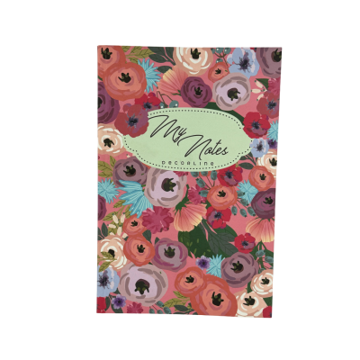 Cuaderno 19x25 cm My notes flower pastel liso Do Decorline
