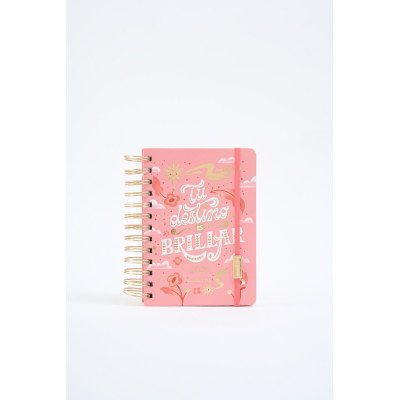 Agenda 12x17 cm 2 dias x pagina Universo BRILLAR c/esp. FW