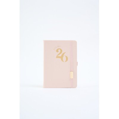 Agenda 12x17 cm 2 días x pagina Classic ROSA encuadernada FW