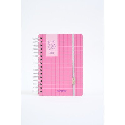 Agenda 15x21 cm semanal Pink 2 c/esp. FW