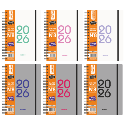 Agenda N°8 diaria Basic Rideo