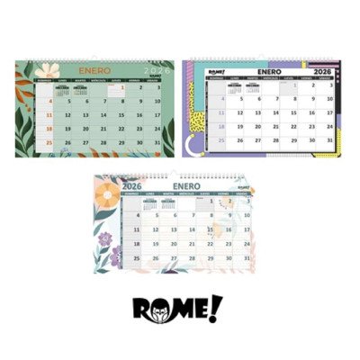 Calendario Oficio Anillado Fantasía 1 apaisado Rome