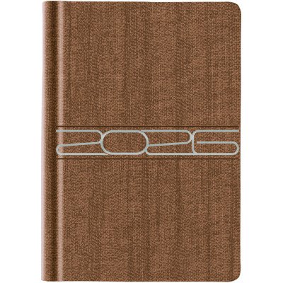 Agenda cartera N°6 Diaria Corvara encuadernada marrón Talbot