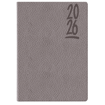 Agenda Nº7 Diaria Colfosco tapa flexible gris encuadernada Talbot