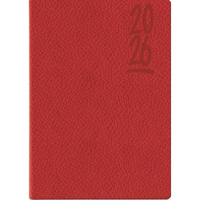 Agenda Nº7 Diaria Colfosco tapa flexible rojo encuadernada Talbot