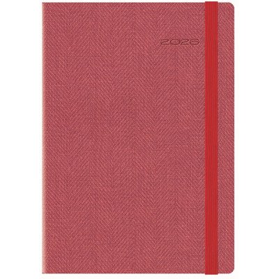 Agenda N°7 Diaria Bard tapa flexible rosa encuadernada Talbot