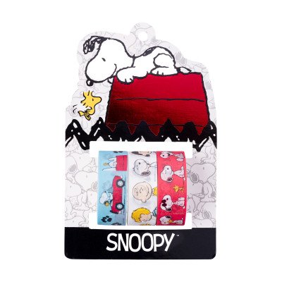 Cinta adhesiva washi tape de 1,5 cm x3 mts. Snoopy x3 unidades Mooving