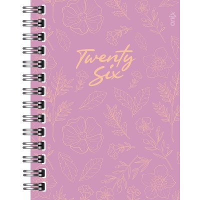 Agenda 16x22 cm Diaria Bloom con espiral Onix