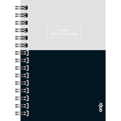 Agenda 16x22 cm Semanal Planner con espiral Onix