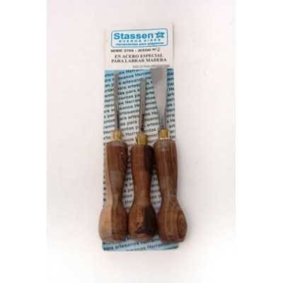 Juego de Gubias x 3 Elementos Nº 2 Stassen