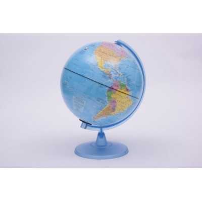 Globo terraqueo de 20cm base de plastico