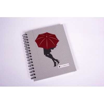 Cuaderno con esquela tapa dura Glamour x 120 hojas rayado Cita Kit