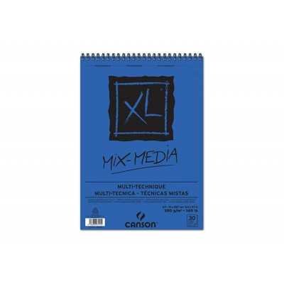 Block XL Mix Media azul A4 300 gramos x30 hojas Canson
