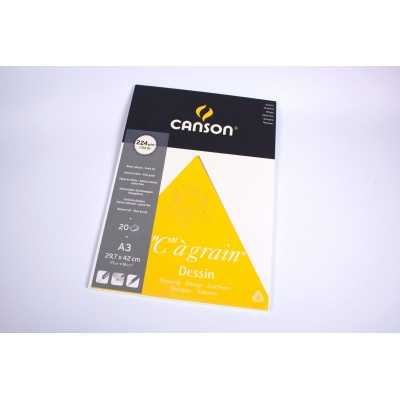 Block C" à Grain A3 224 grs x 20hjs Canson"