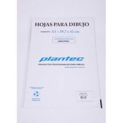Papel para dibujo tecnico 142gr A3 x 10 hjs Plantec