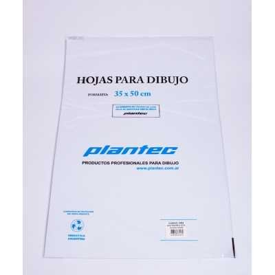 Papel para dibujo tecnico 142gr 35x50 x 10 hjs Plantec