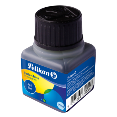 Tinta de Dibujo AZUL ULTRAMAR frasco x15 cc Pelikan