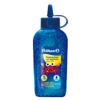 Adhesivo glitter x60 ml  AZUL ELECTRICO Pelikan