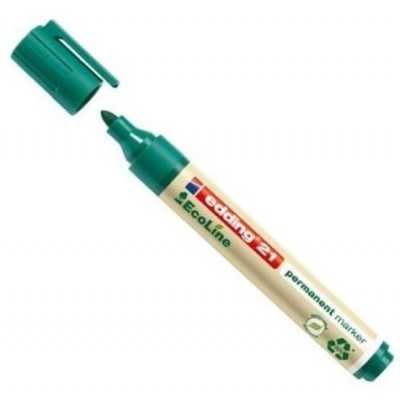 Marcador permanente ecológico recargable punta redonda Art 21 VERDE Edding