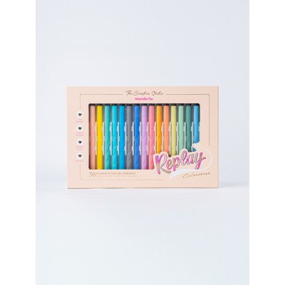 Set de bolígrafos gel borrables Replay Colorverse x36 colores Malbec FW